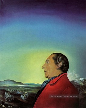 portrait Tableau Peinture - Le Duc d’Urbino Portrait du Comte Theo Rossi Di Montelera 1957 surréalisme